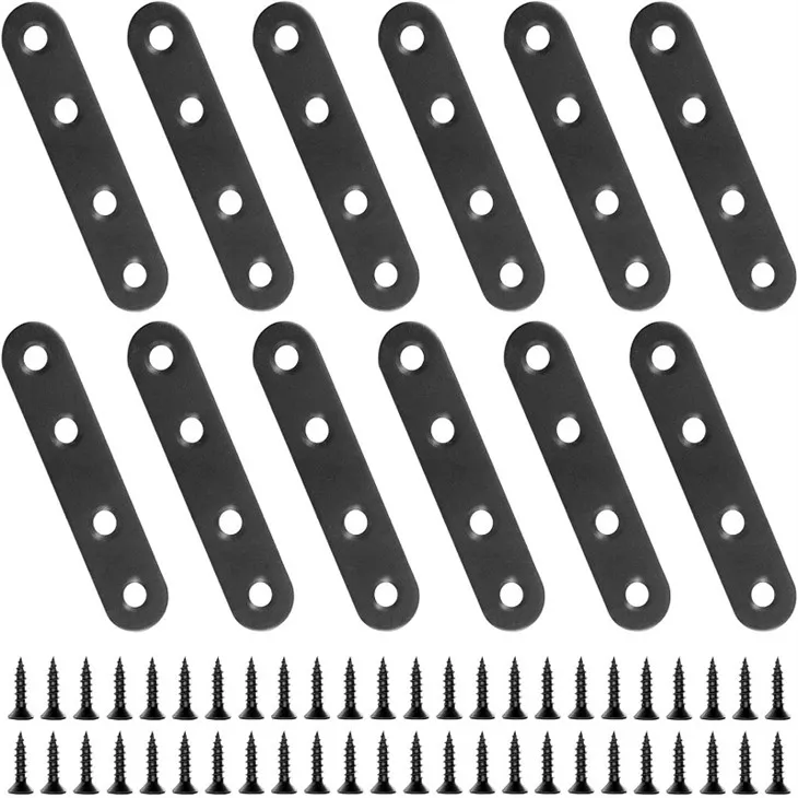 Прямой плоский металлический кронштейн из нержавеющей стали